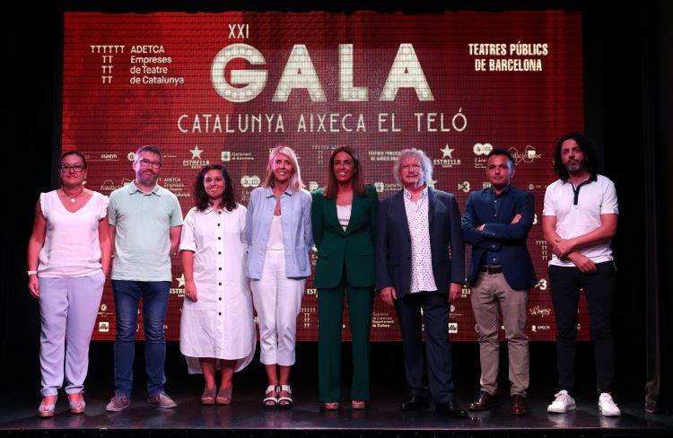 Catalan theater company representatives on September 5, 2022 (by Pau Cortina)